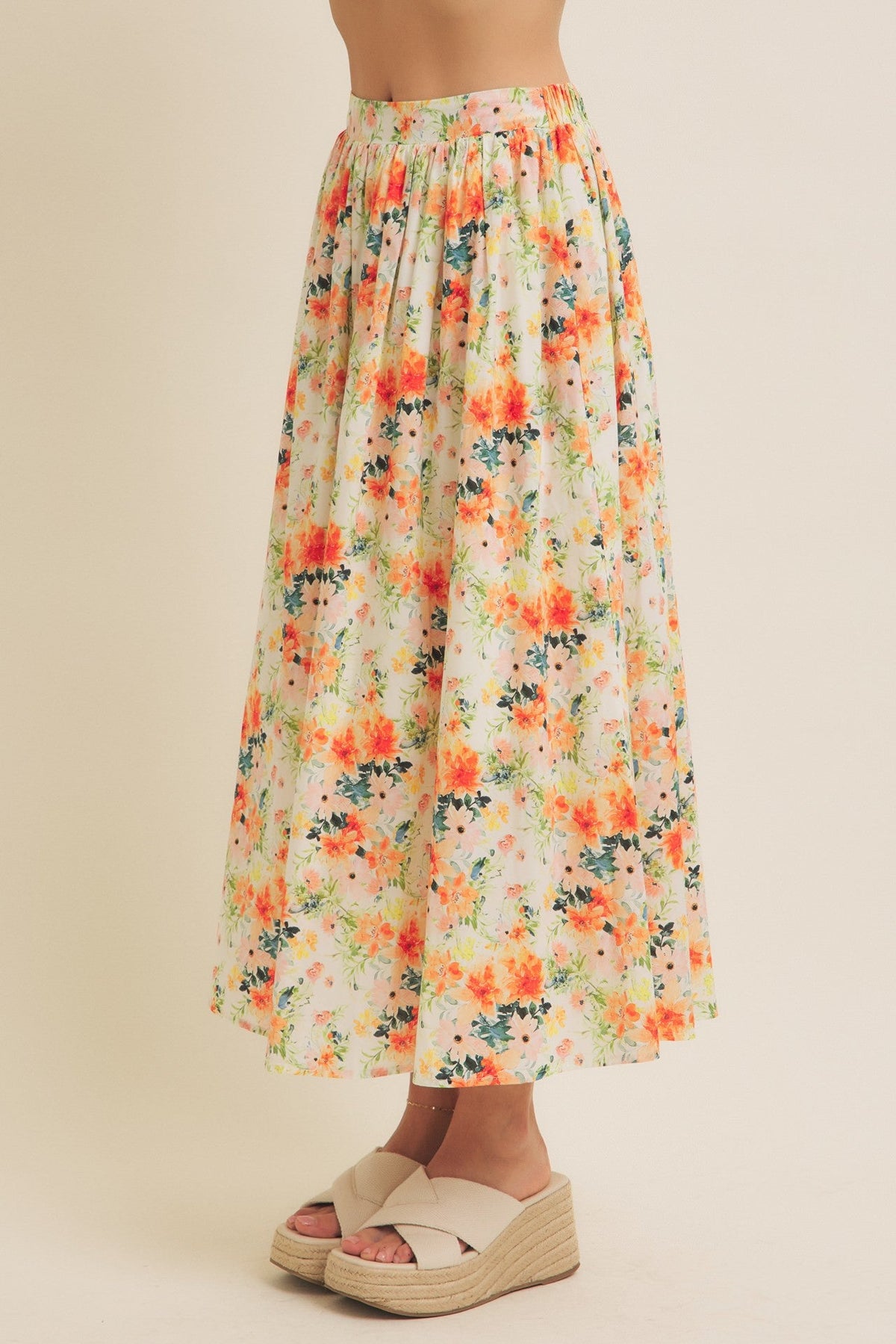 Floral Maxi Skirt