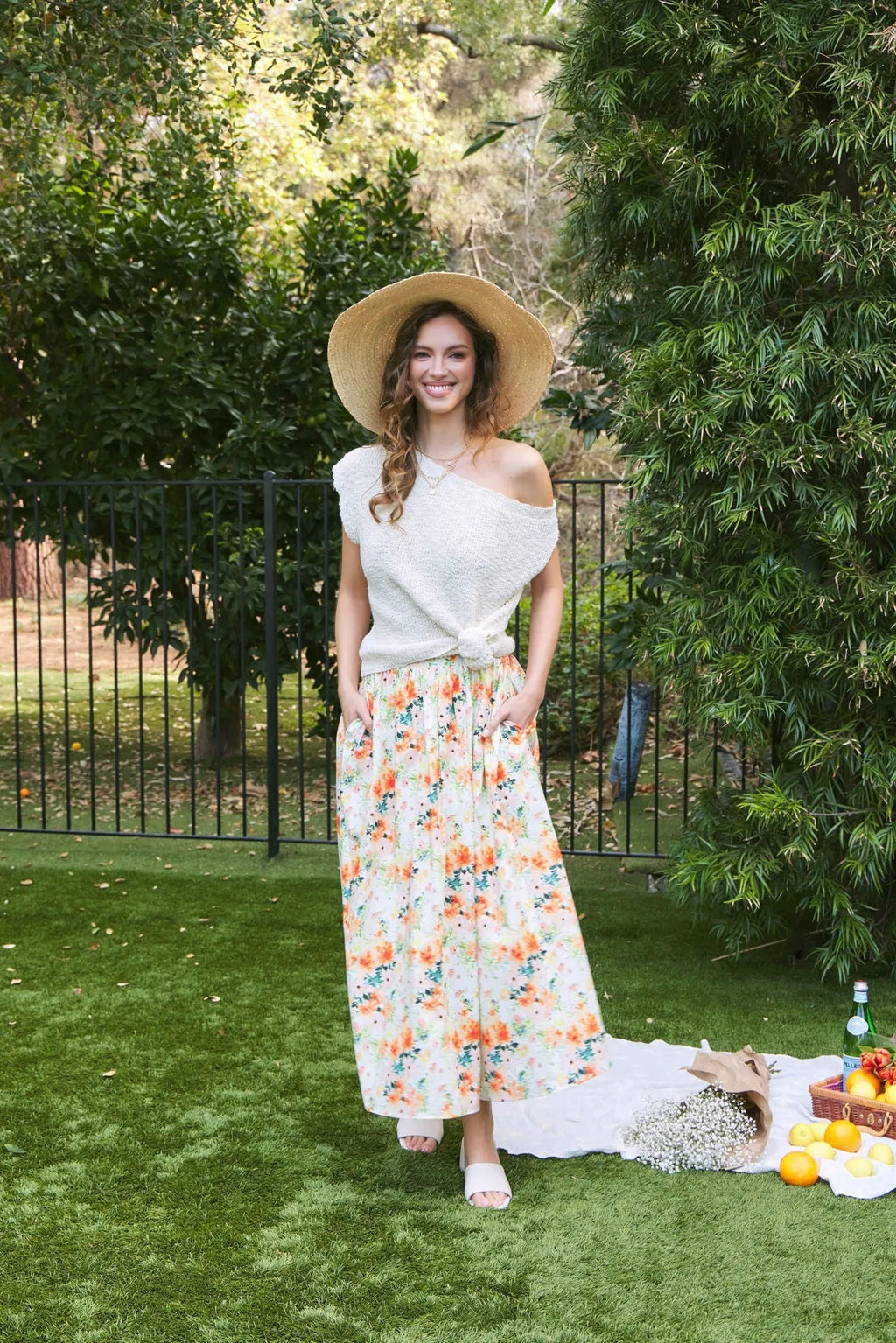 Floral Maxi Skirt