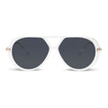 White & Gold with Black Lens
