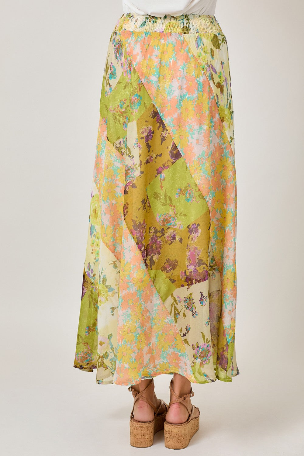 Floral Mix Print Skirt
